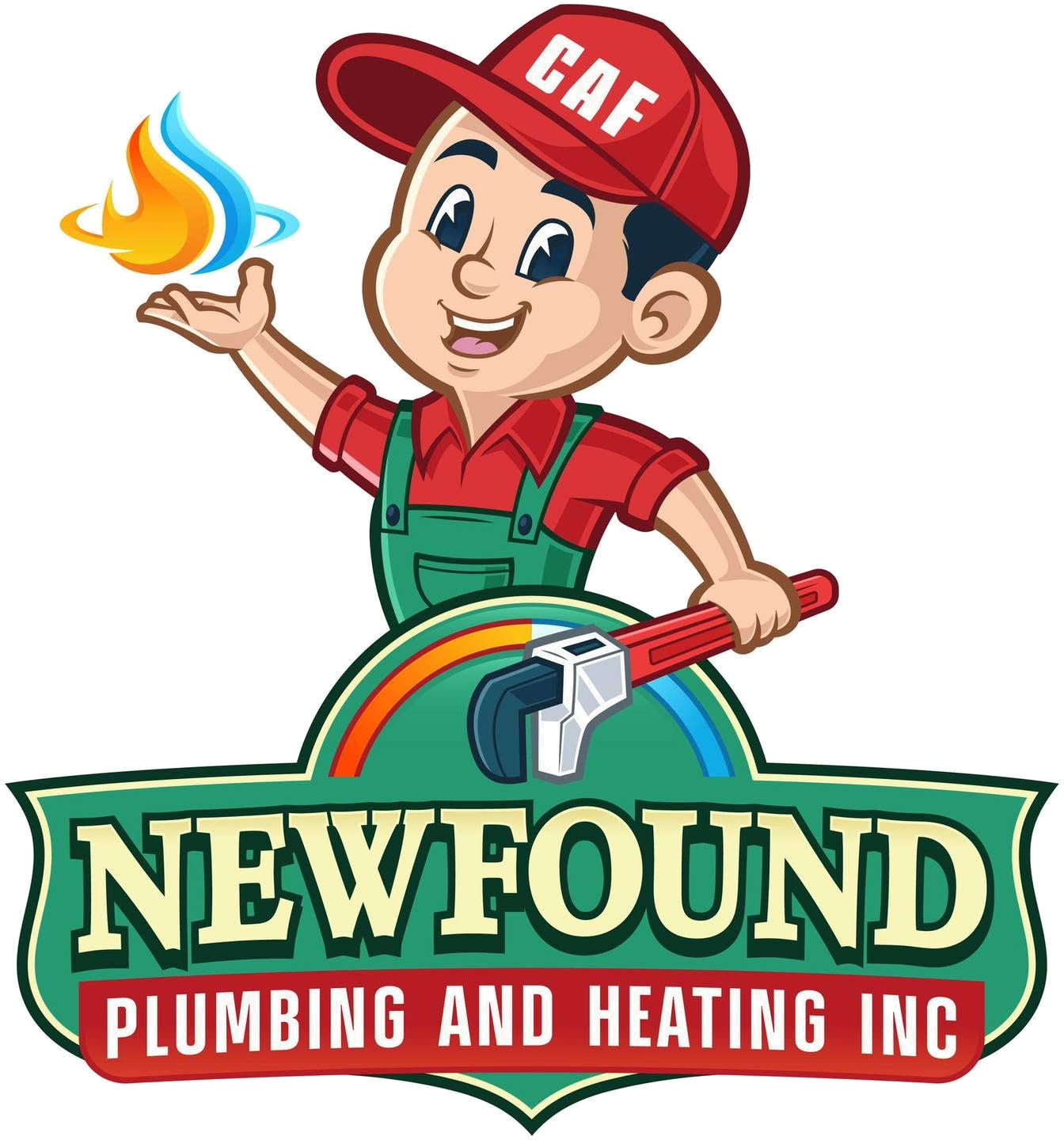 Newfound Plumbing mascot badge